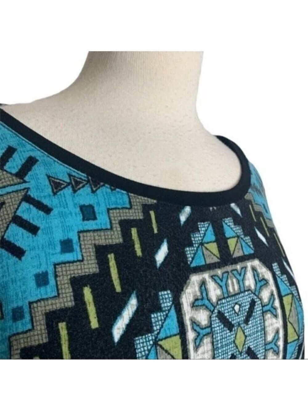 Ruby Rd Embellished Kimono Sleeve Top Small - Picture 4 of 8